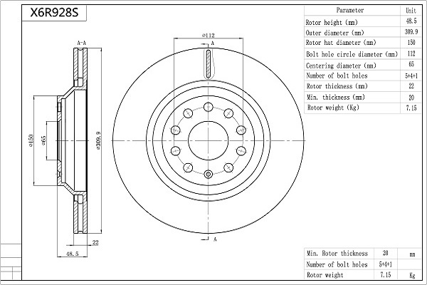 Aisin Remschijven X6R928S