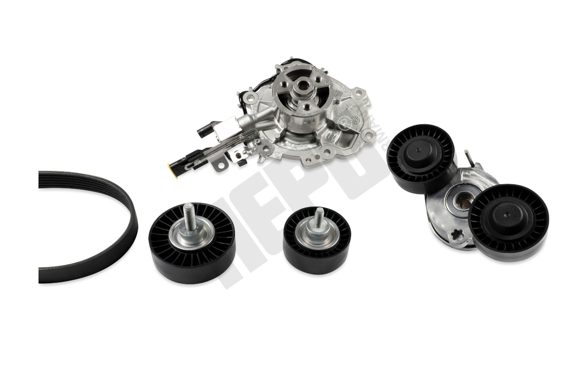 Hepu Poly V-riemen kit inclusief waterpomp PK26810
