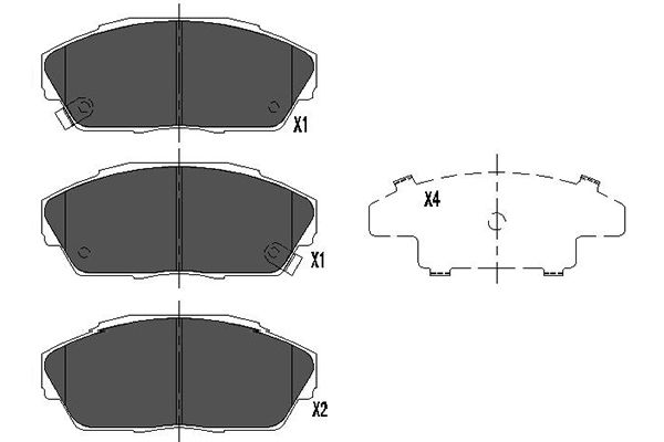 Kavo Parts Remblokset KBP-2027