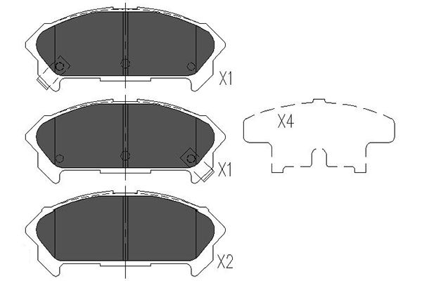 Kavo Parts Remblokset KBP-3510