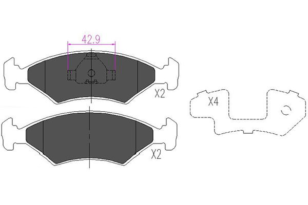 Kavo Parts Remblokset KBP-4532