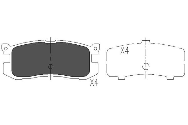 Kavo Parts Remblokset KBP-4537