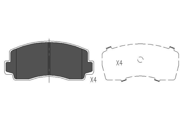 Kavo Parts Remblokset KBP-5528