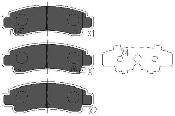 Kavo Parts Remblokset KBP-6546