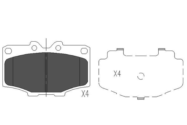 Kavo Parts Remblokset KBP-9028