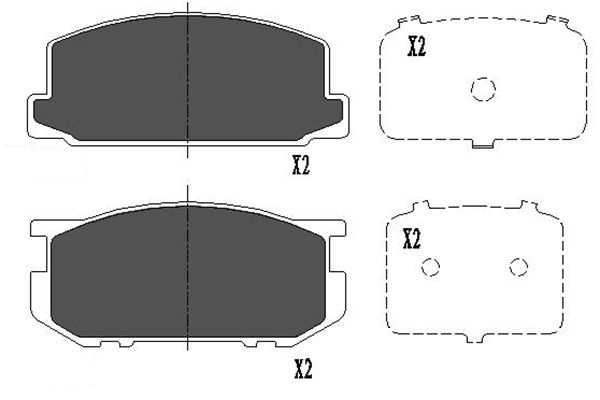 Kavo Parts Remblokset KBP-9030