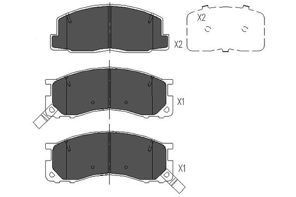 Kavo Parts Remblokset KBP-9100