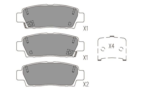 Kavo Parts Remblokset KBP-9125