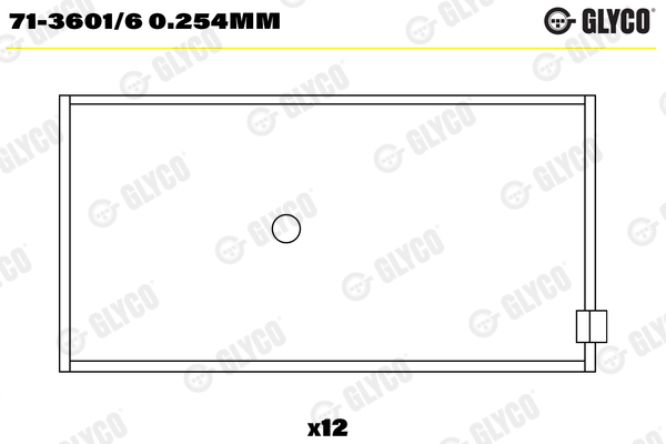 Glyco Drijfstanglager 71-3601/6 0.254mm