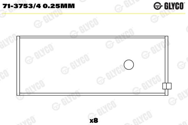 Glyco Drijfstanglager 71-3753/4 0.25mm