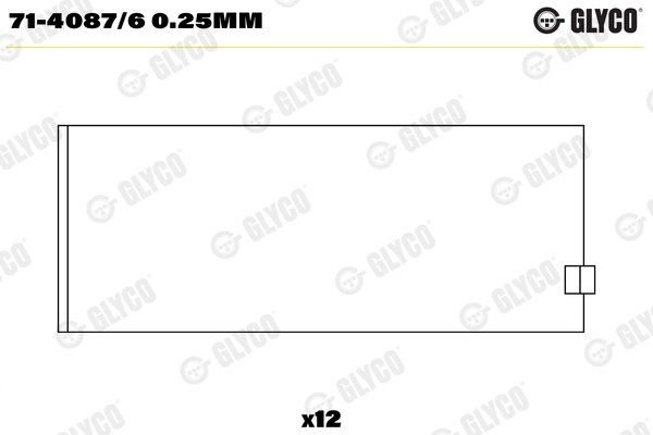 Glyco Drijfstanglager 71-4087/6 0.25mm