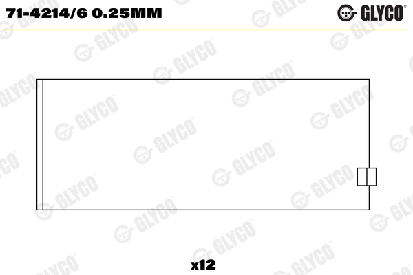 Glyco Drijfstanglager 71-4214/6 0.25mm