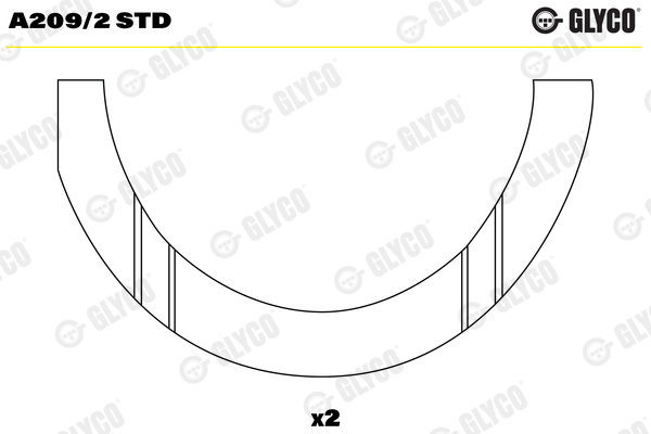 Glyco Krukasafstandsschijf A209/2 STD