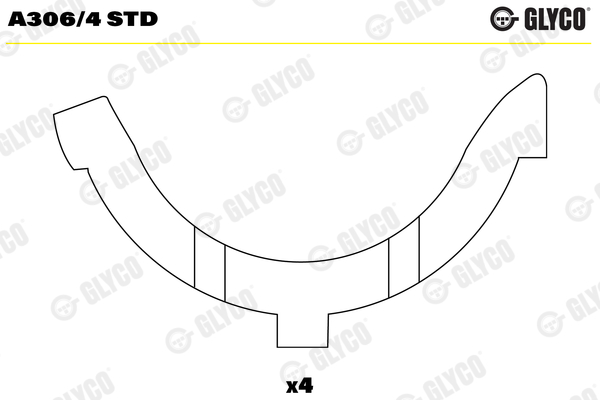 Glyco Krukasafstandsschijf A306/4 STD