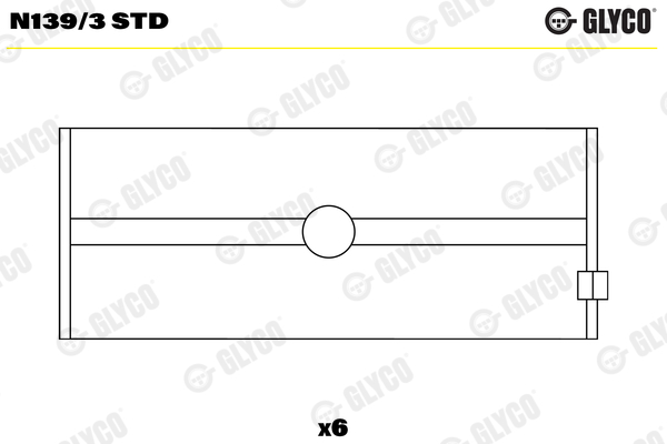 Glyco Nokkenaslager N139/3 STD