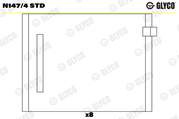 Glyco Nokkenaslager N147/4 STD