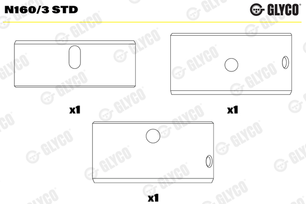 Glyco Nokkenaslager N160/3 STD