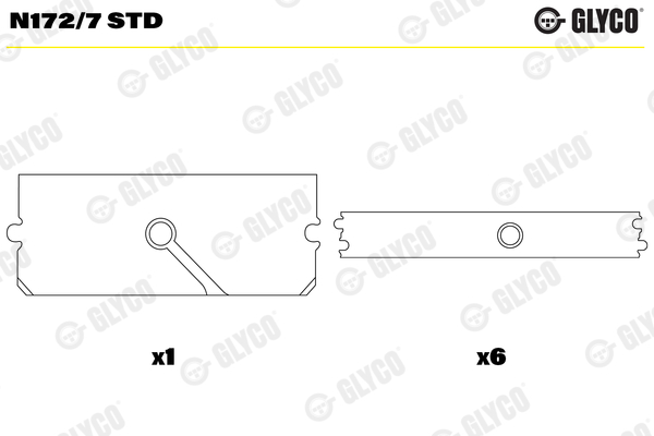 Glyco Nokkenaslager N172/7 STD