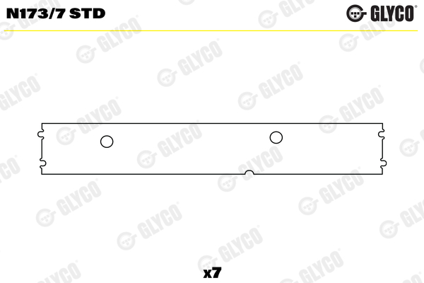 Glyco Nokkenaslager N173/7 STD