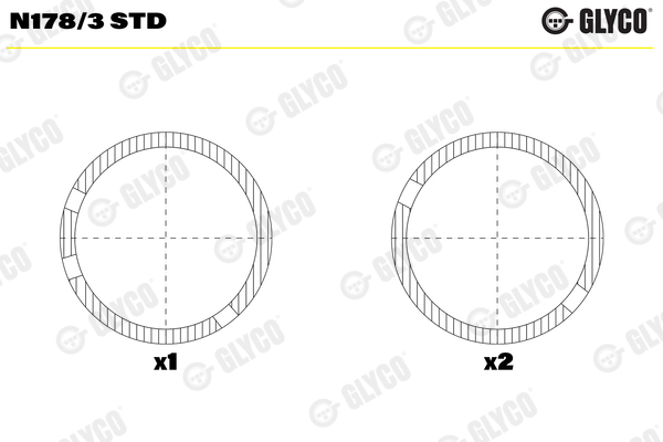 Glyco Nokkenaslager N178/3 STD