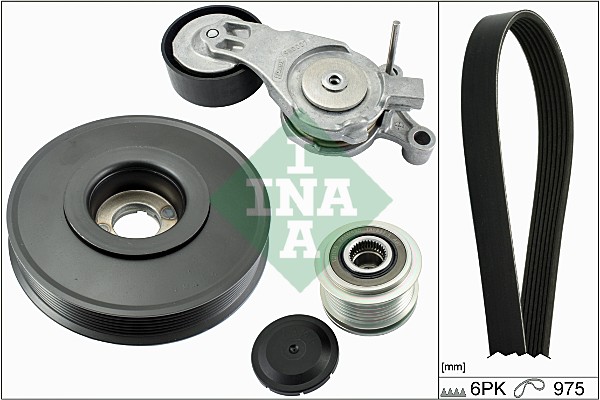 INA Poly V-riemen kit 529 0036 10