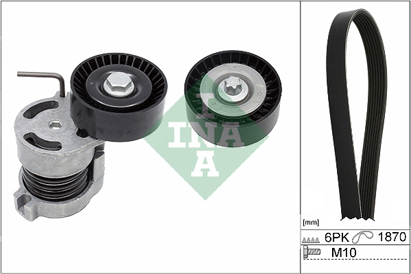 INA Poly V-riemen kit 529 0044 10