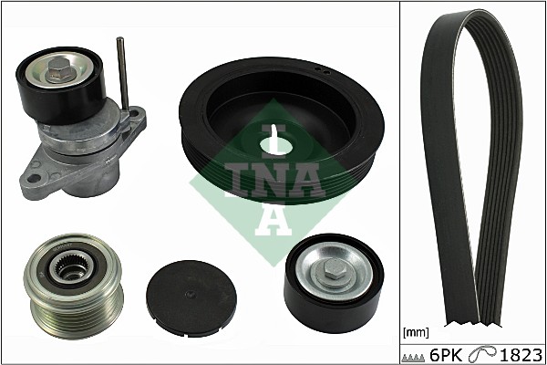 INA Poly V-riemen kit 529 0069 10