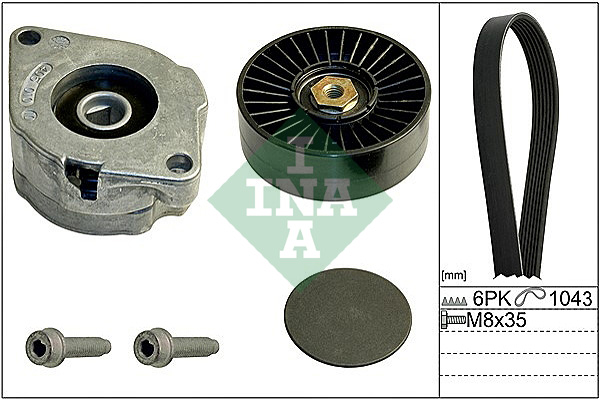 INA Poly V-riemen kit 529 0102 10