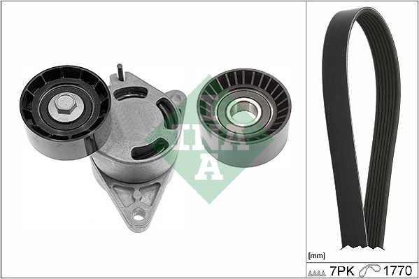 INA Poly V-riemen kit 529 0136 10