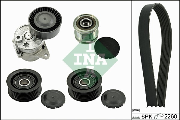 INA Poly V-riemen kit 529 0115 21