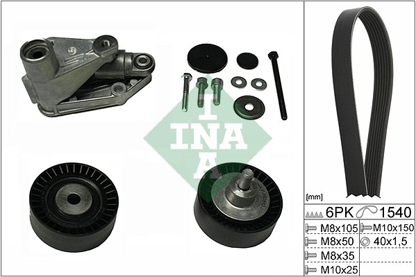 INA Poly V-riemen kit 529 0198 10