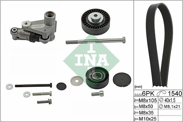 INA Poly V-riemen kit 529 0199 10