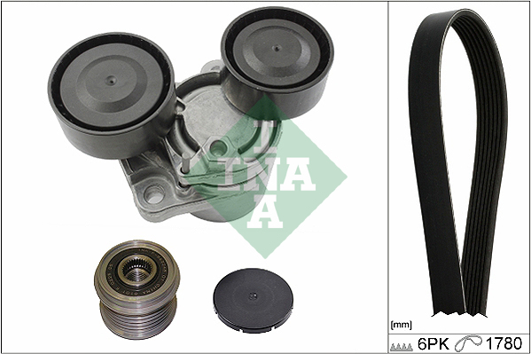 INA Poly V-riemen kit 529 0249 10