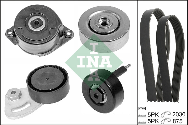 INA Poly V-riemen kit 529 0253 10