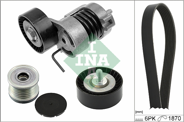 INA Poly V-riemen kit 529 0254 10