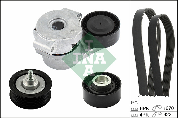 INA Poly V-riemen kit 529 0301 10