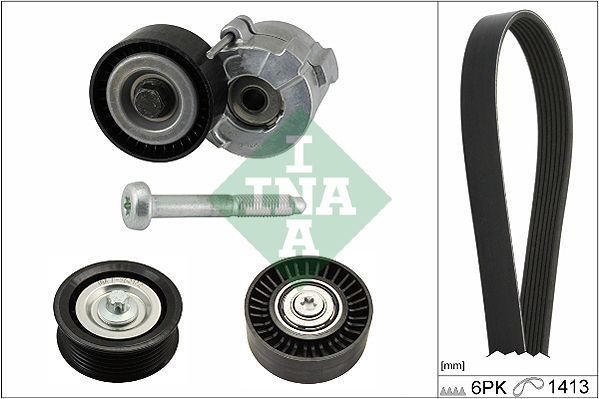 INA Poly V-riemen kit 529 0304 10