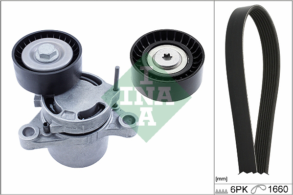 INA Poly V-riemen kit 529 0307 10