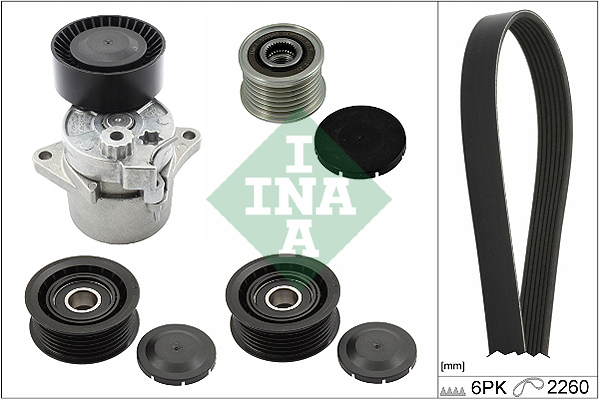 INA Poly V-riemen kit 529 0332 10