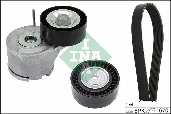 INA Poly V-riemen kit 529 0380 10