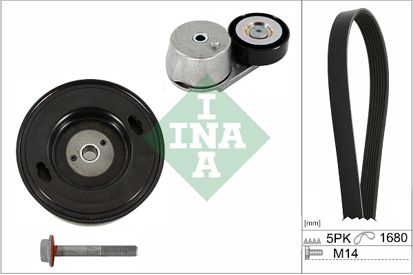 INA Poly V-riemen kit 529 0409 20