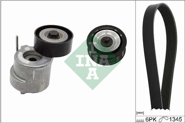 INA Poly V-riemen kit 529 0459 10