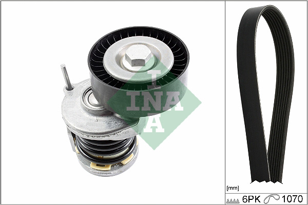 INA Poly V-riemen kit 529 0475 10