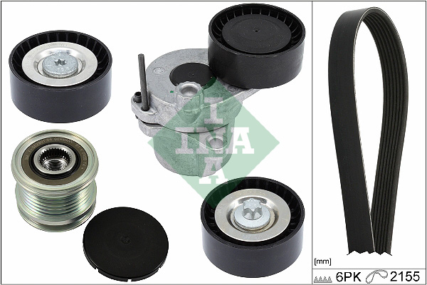 INA Poly V-riemen kit 529 0479 20