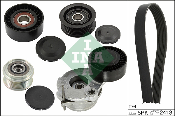 INA Poly V-riemen kit 529 0484 20