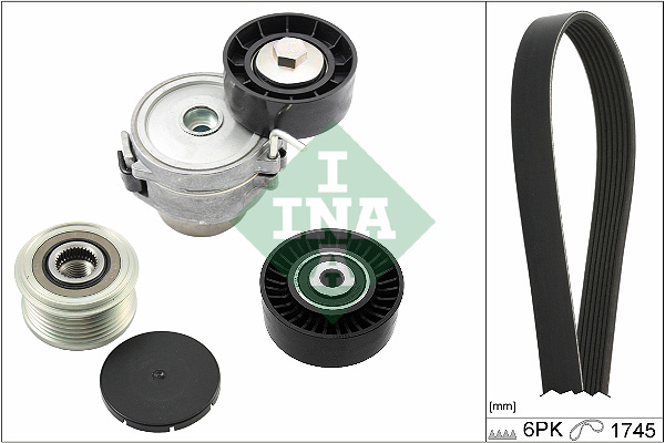 INA Poly V-riemen kit 529 0518 20