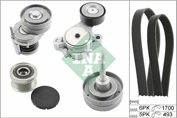 INA Poly V-riemen kit 529 0519 20