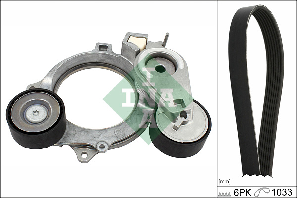 INA Poly V-riem set 529 0572 10