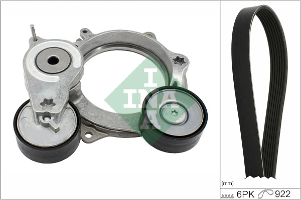 INA Poly V-riem set 529 0574 10