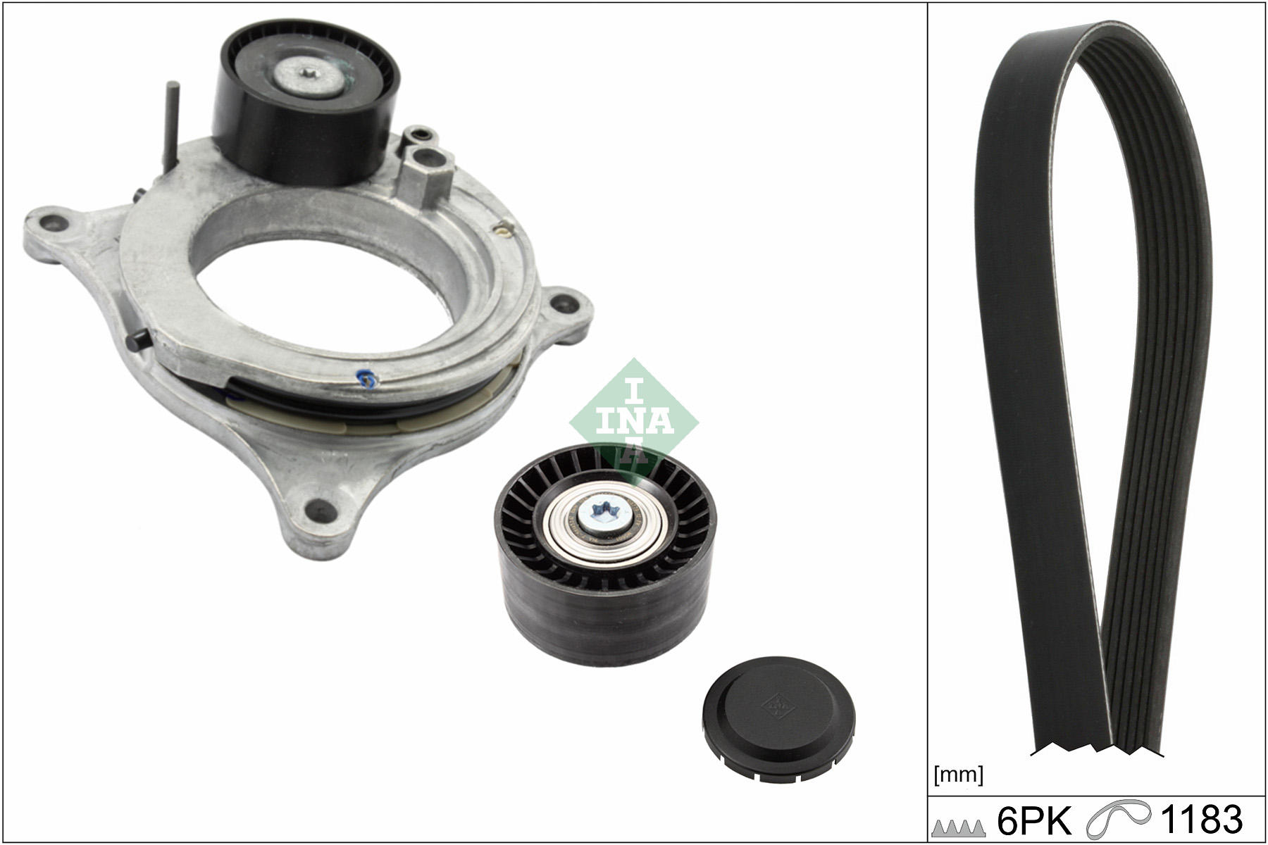 INA Poly V-riem set 529 0595 10